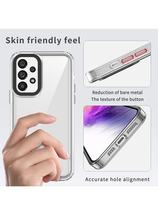 S-TOP Case For Samsung Galaxy A73 5G Transparent Acrylic + TPU Shockproof Phone Case - Image 5