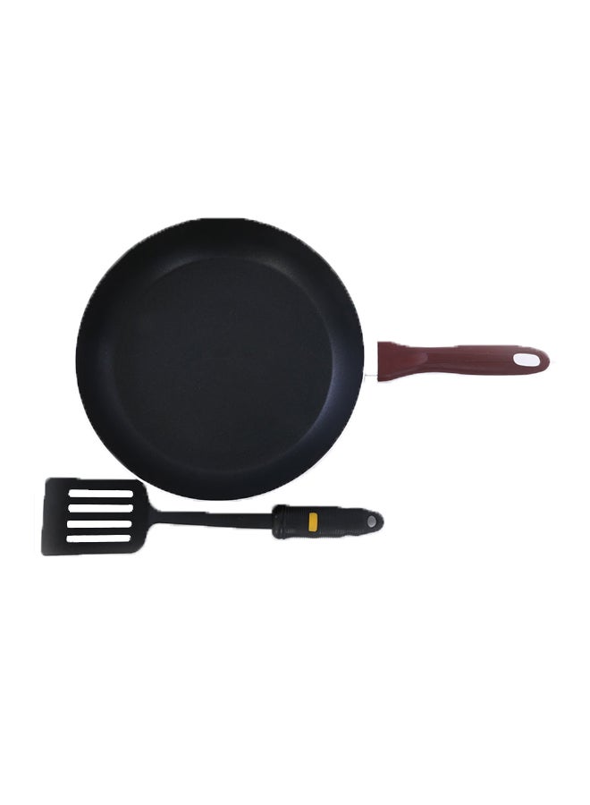 Royalford 2-Piece Frypan With Turner Set Black - Image 1