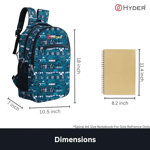 HYDER Vibe 25L Multipurpose Backpack For Men,Women, Boys And Girls Bags for College, School, Travel, Office and Daily Use - Durable, Comfortable, and Stylish Bag/Backpacks (Green) - Image 5