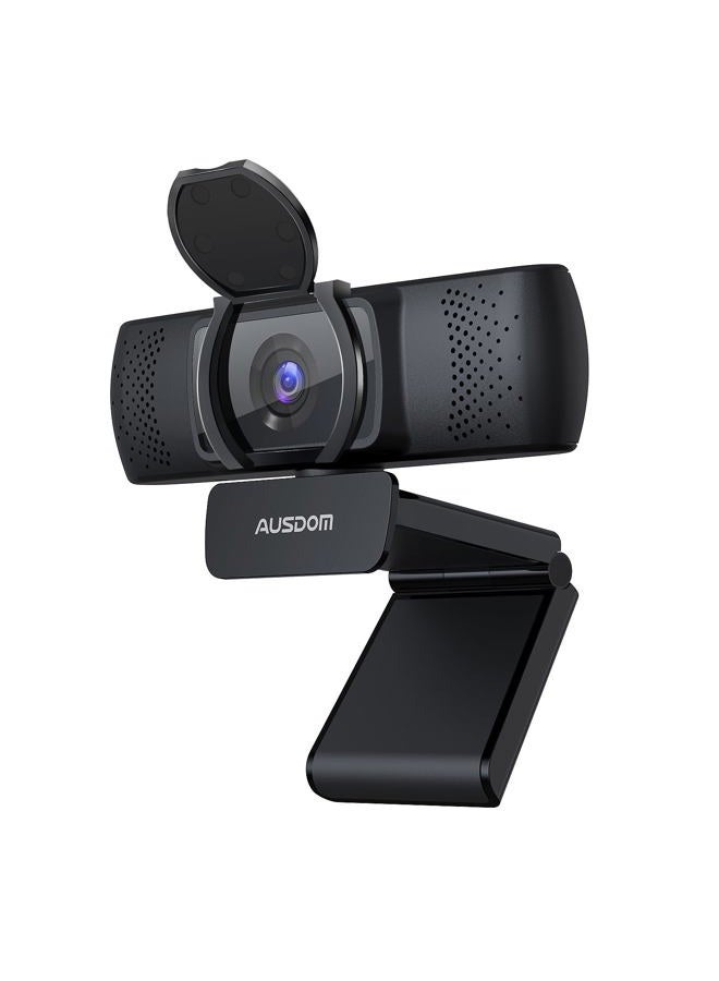 AUSDOM Business Webcam for PC AF640 Full HD 1080p/30fps Video Calling Autofocus Web Camera with Microphone 90° Wide-Angle View for Desktop/Laptop/Mac Works with Skype Zoom WebEx Lync - Image 1