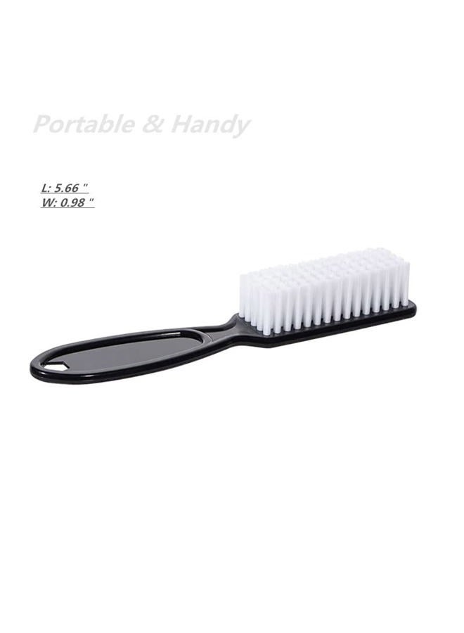 SQULIGT Handle Grip Nail Cleaning Brush, Hand Fingernail Cleaner Brush Manicure Tools Scrub Cleaning Brushes for Toes and Nails (8Pcs, Black) - Image 2