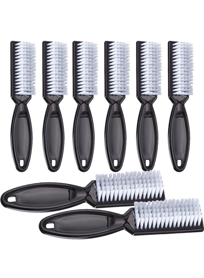 SQULIGT Handle Grip Nail Cleaning Brush, Hand Fingernail Cleaner Brush Manicure Tools Scrub Cleaning Brushes for Toes and Nails (8Pcs, Black) - Image 1