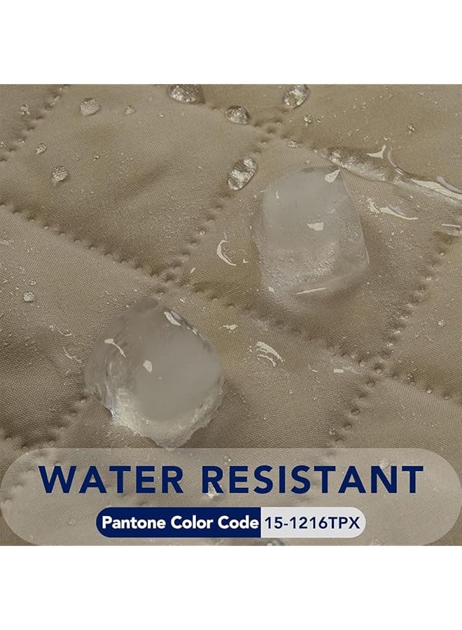 إيروريكس غطاء أريكة مقاوم للماء، غطاء أريكة قابل للعكس، غطاء أريكة مقاوم للماء مع أعواد إسفنجية وأشرطة مرنة لحماية الأثاث للحيوانات الأليفة والأطفال والكلاب والقطط والكاكي ذو المقعدين - Image 4