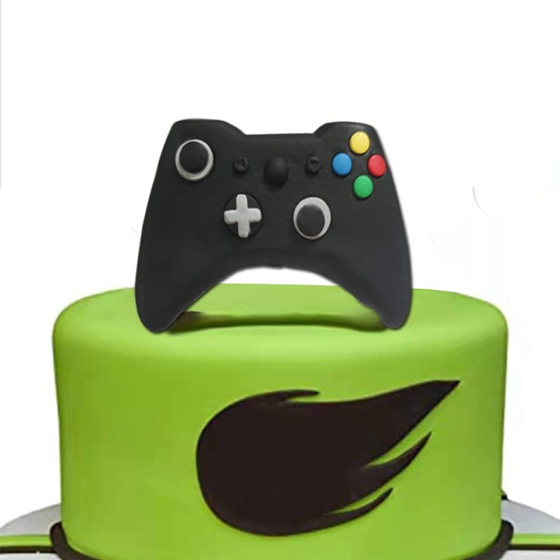 DiDida Video Game Cake Toppers with Controller and Birthday Cake Decoration - Image 1