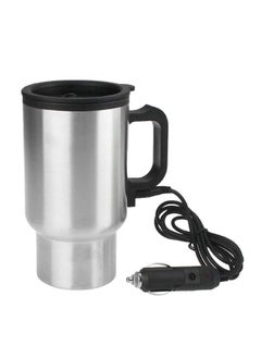 Generic Steel Travel Outdoor Electric Mug 12 V Car Charging Electric Kettle Travel Coffee Mug Cup Heated Thermos 450 Ml  - Image 2