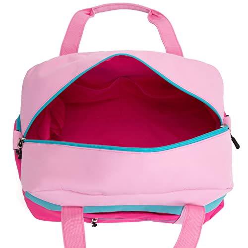 HawLander Kids Duffle Bag for Boys or Girls, Fit School Practice, or Overnight Travel (Pink) - Image 3