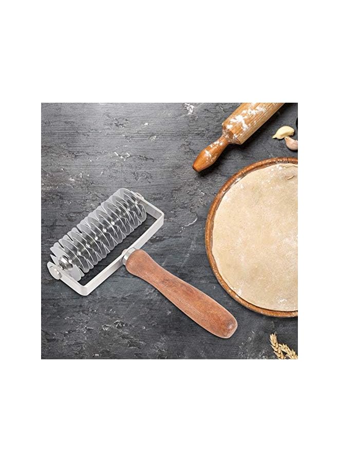 S-TOP Wheel Cutter, Household Dough Lattice Cutter, Stainless Steel Simple Biscuits for Crispy Products Pizza - Image 2