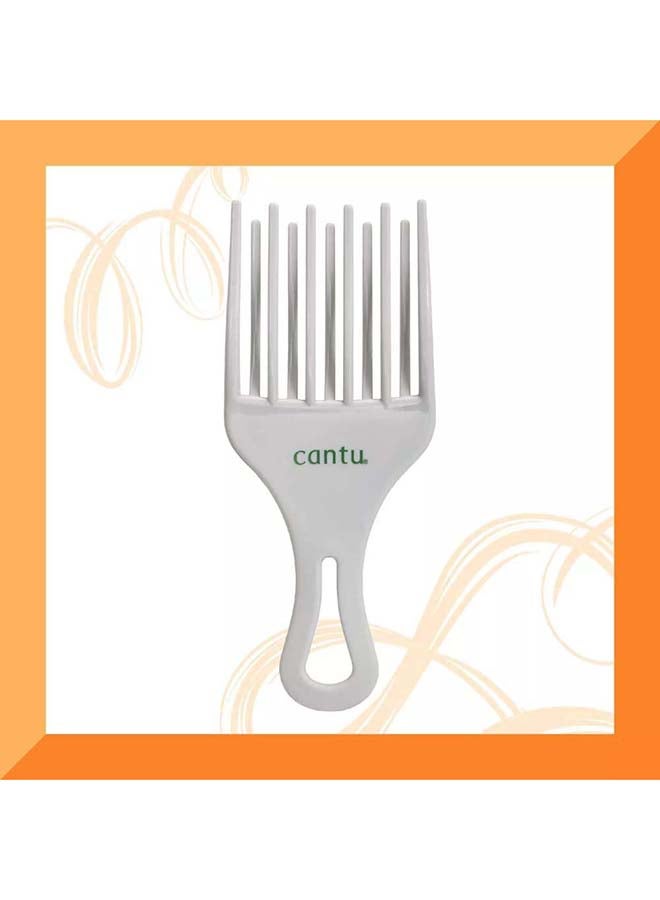 Cantu Sturdy Double Lift Pick 1 Count - Professional Grade Plastic Formula Adds Volume & Lift to Curls, Gentle on All Hair Types Grey - Image 3