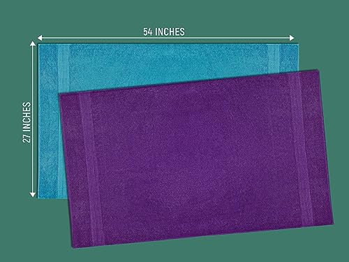 ZUPERIA Premium Multicolor Bath Towels Set of 8 (27" x 54") 100% Pure Cotton Shower Towels Soft Feel, Lightweight & Highly Absorbent Towels for Bathroom, Pool, Spa and Hotel Use - Image 5