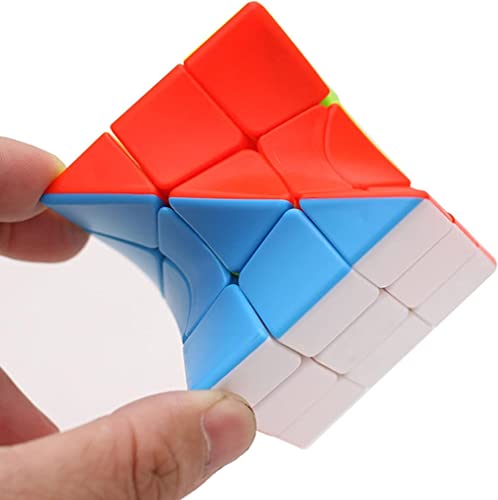 Yunteng Cube Twist 3x3 Stickerelss Speed Cube Vivid Color Magic Puzzle Toys Puzzle Boxes(Twist 3rd Order) - Image 2