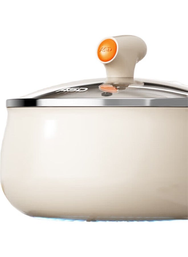 Asd Non-Stick Ceramic Milk Pot 20Cm, Noodle Pot, Baby Food Pot, Compatible With Induction Cooker, Nl20T10Wg - Image 2