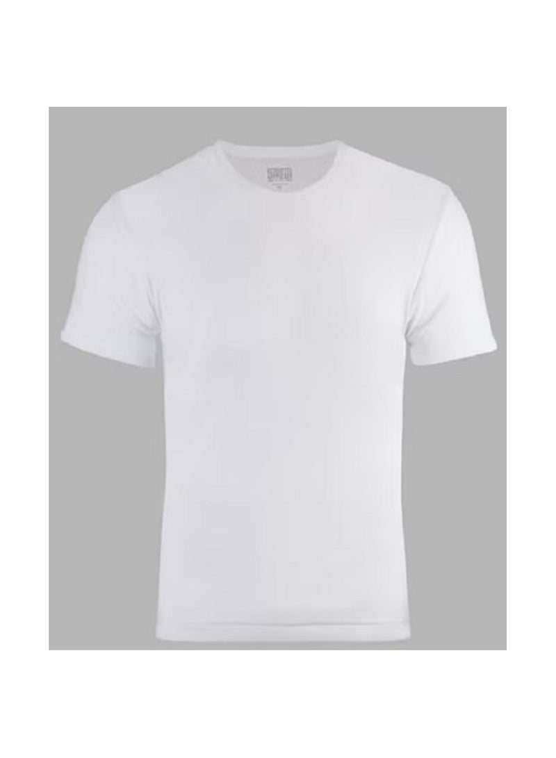 Al-Aseel white half-sleeved cotton undershirt, medium size