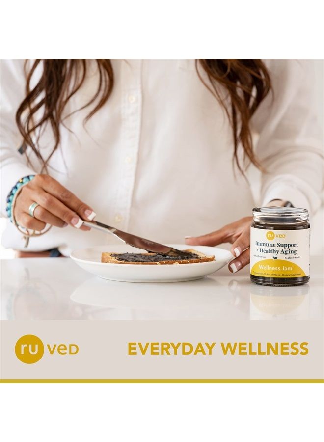 R-U VED مربى ريفيد الصحي مع الأملا، تشانفانبراش المعزز، دعم المناعة والهضم، 10.6 أونصة - Image 2