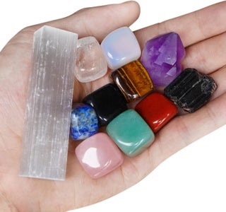 11 PCS MIMOSA Chakra Stones Healing Crystals Stone, Amethyst Elestial, Black Tourmaline&Selenite - pzsku/ZAB52FB17DDFCC0EE0EE8Z/45/_/1744284420/2837081a-aadb-48c9-b1df-2f067f10d4d3
