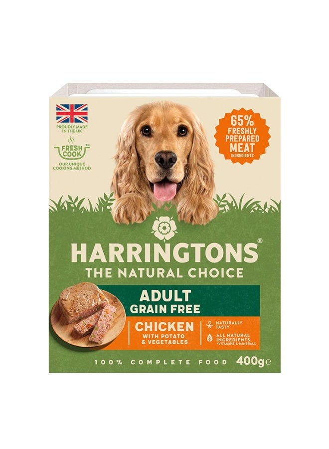 Harringtons Chicken Grain Free Adult Wet Dog Food 400g - Image 1