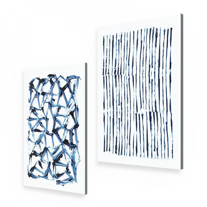 ماركتنا لوحة قماشية ثنائية بتصميم مودرن بمقاس اجمالي 80×60 سم - Image 2