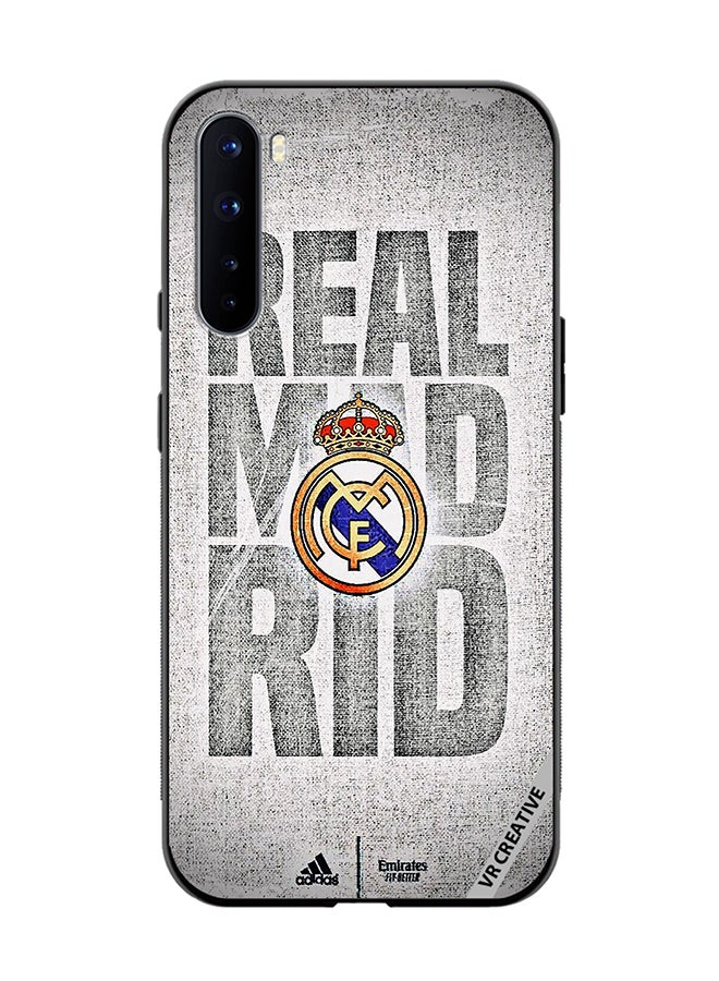 VR CREATIVE Protective Case Cover For OnePlus Nord Real Madrid Logo Design Multicolour - Image 1