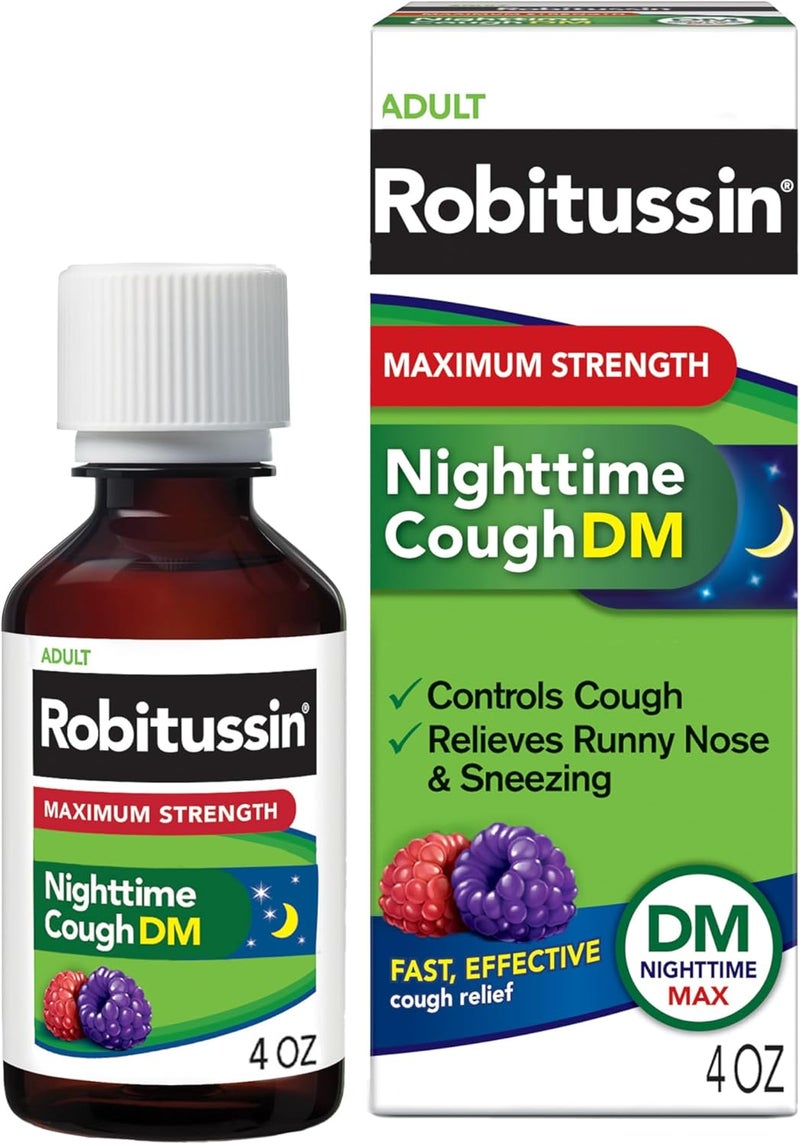 Robitussin Robitussin Maximum Strength Nighttime Cough DM 4 Fl Oz 