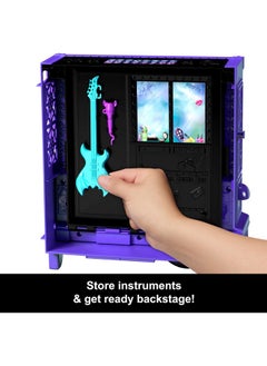 MONSTER HIGH Draculaura Doll & Playset, Fangtastic Rockin’ Food Truck With Pullout Stage Transformation & 13+ Food & Music Themed Accessories  - Image 5