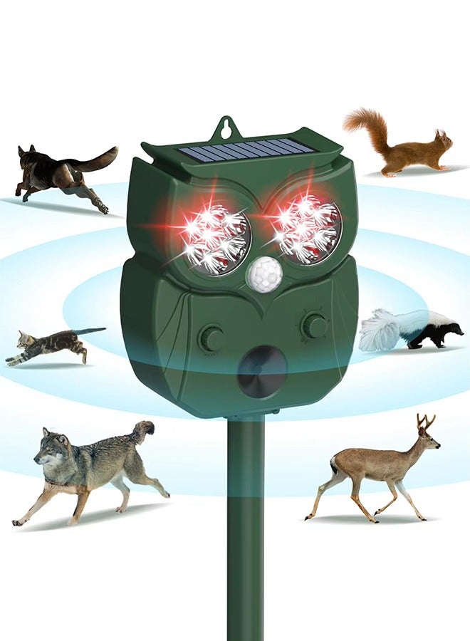 Generic Solar Ultrasonic Animal Deterrent with PIR Sensor & IP64 Waterproof  - Image 1