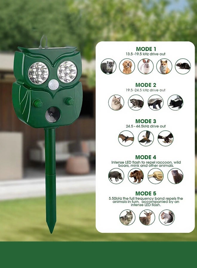 Generic Solar Ultrasonic Animal Deterrent with PIR Sensor & IP64 Waterproof  - Image 4
