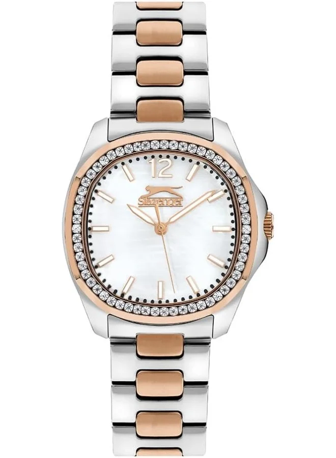Slazenger SLAZENGER Women's Watch, Analog Display and Metal Strap - SL.9.2238.3.05, Silver