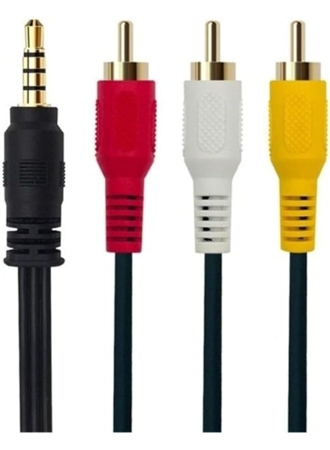 3M RCA Audio Video Cable , 3 RCA Male to 3 RCA Male Composite AV Cable for TV, DVD, Set-Top BOX , PS2 & PS3 - Image 3