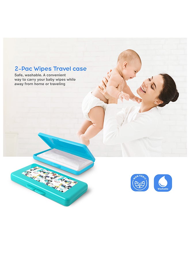 Disney Pack of 2 Plastic Tissue Case Diaper Duty Organizer - Image 3