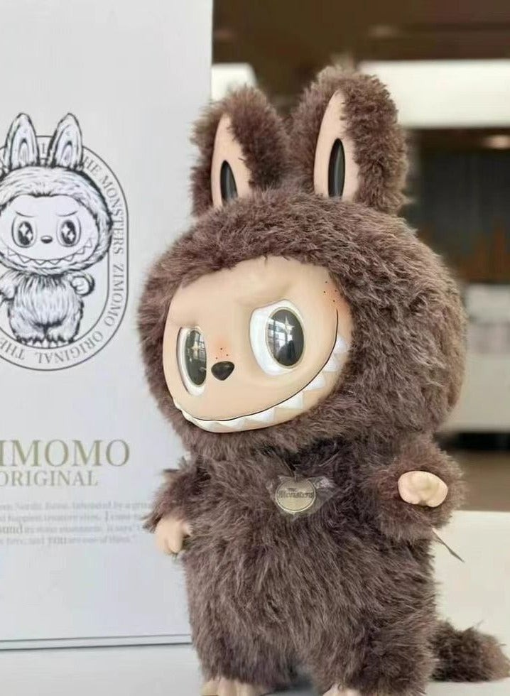 POP MART 38cm THE MONSTERS Labubu Plush Toys Doll Cherub Zimomo Version for Kids Adults Boy Girls  - Image 2