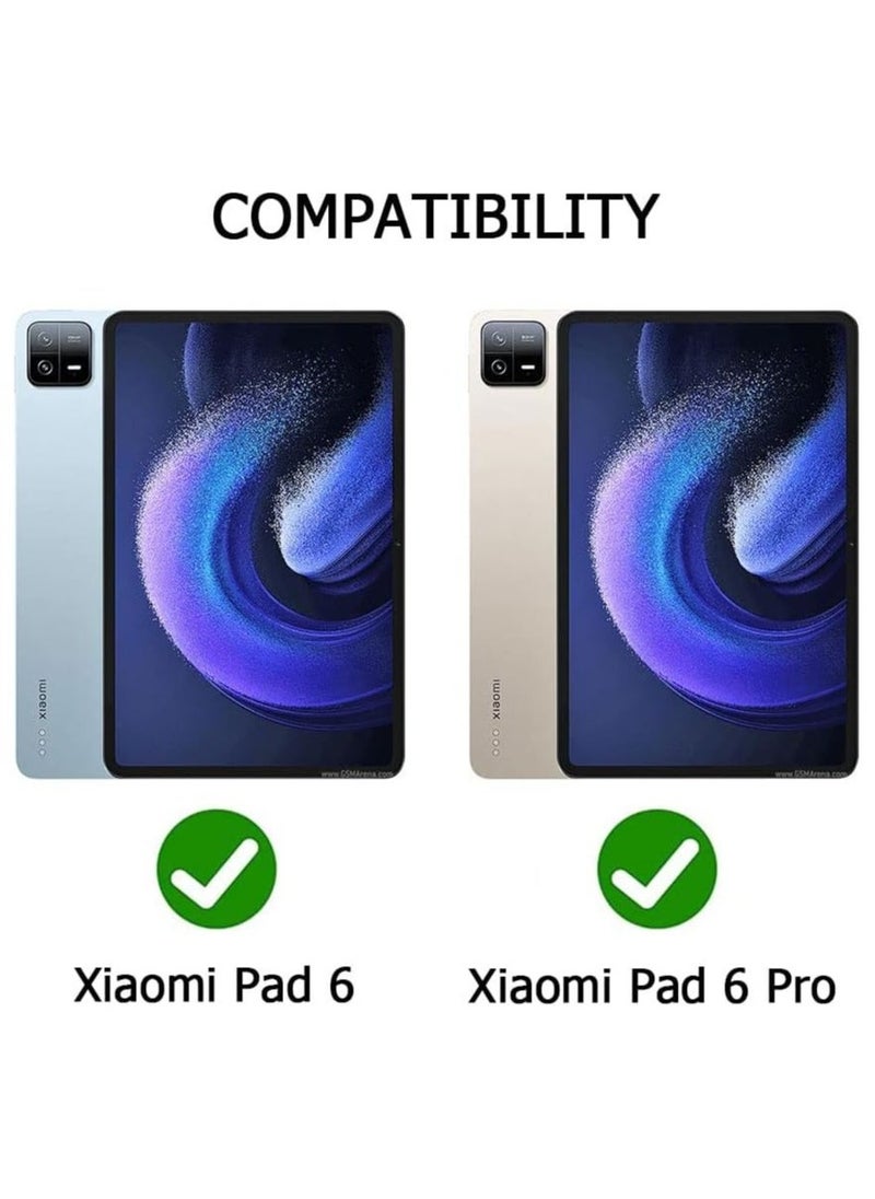 Arabest Xiaomi Pad 6 / Xiaomi Pad 6 Pro 2023 case for, Slim Lightweight Hard Shell Cover with Three fold Stand, with Auto Sleep Wake Anti-scratch Smart Protective Cover (Case, Graffiti) - Image 2