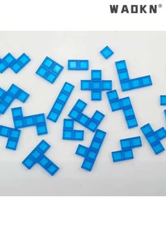 WAOKN Children Intellectual Puzzle Strategy Board Educational Toys Colored Squares Game Kids Family Party Indoor Desktop Jigsaw Games，Tetris board game puzzle board  - Image 4