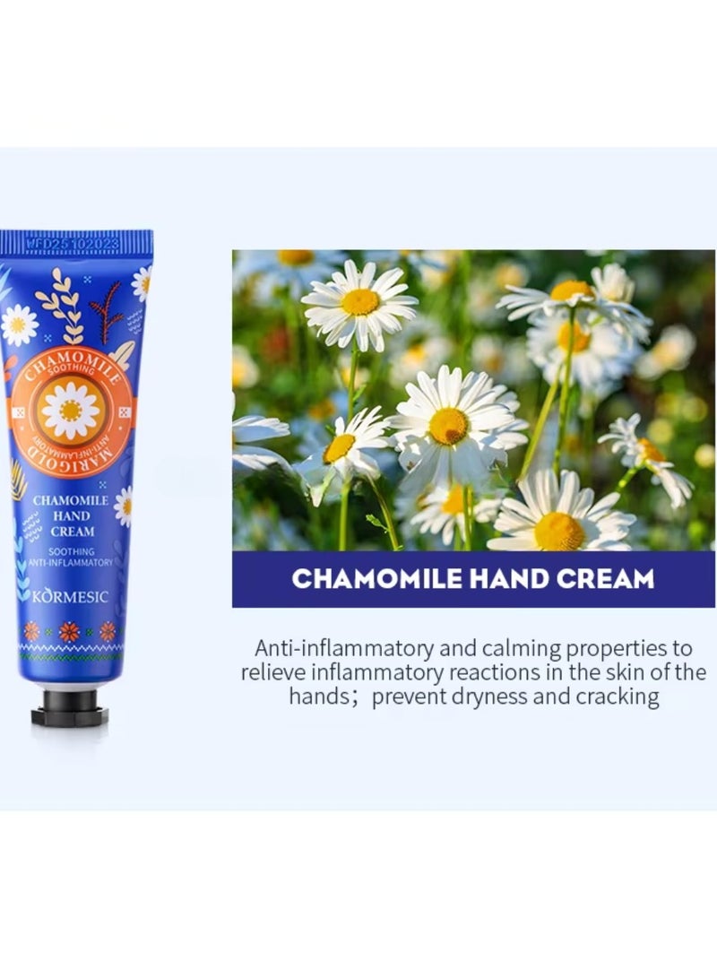 Kormesic 4Pcs Natural Scent Whitening Repair Hand Cream Set for Dry Cracked Skin and Hand Fragrance Travel Size Mini Hand Skin Care Gift Set Scented Moisturizing Small Hand Cream Fragrance Hand Cream Kit - Image 5