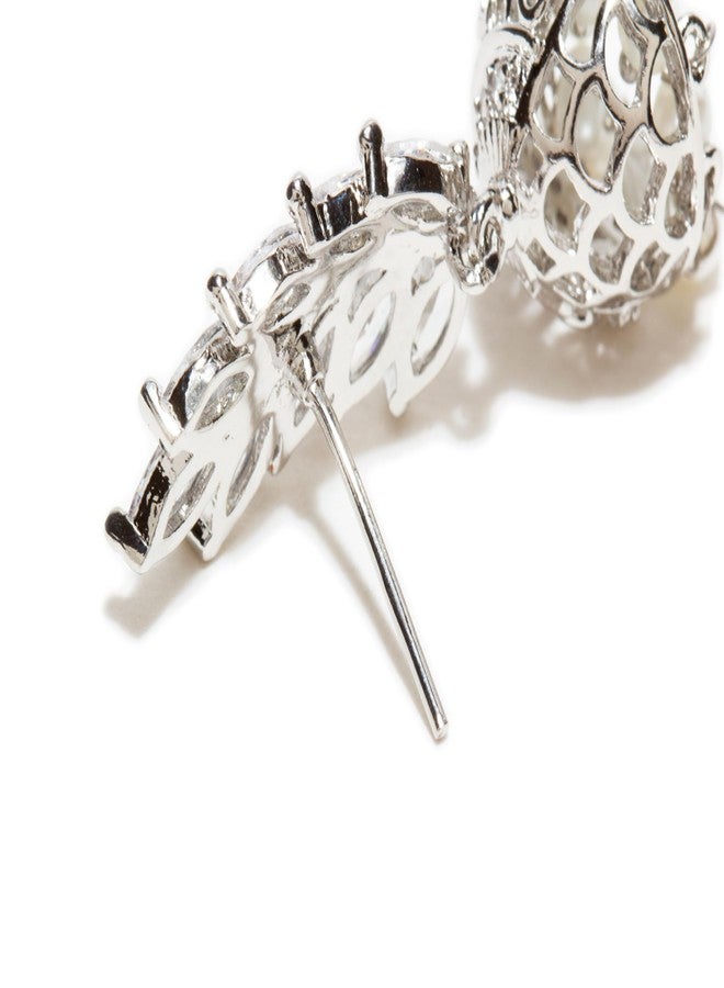 بينداني أقراط Bindhani AD Stone الهندية على طراز بوليوود الصغيرة Jhumki Jhumka للنساء - Image 5