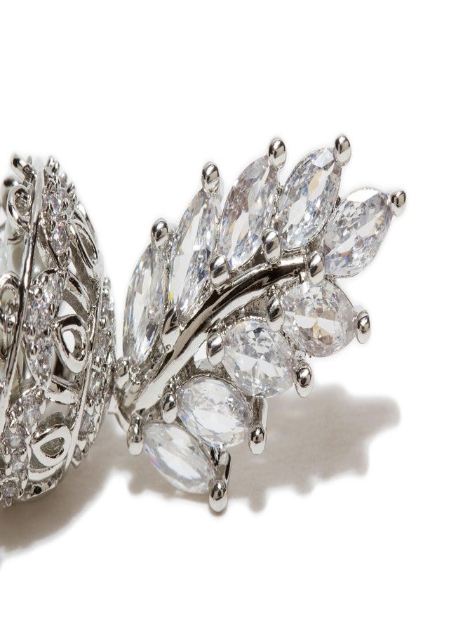 بينداني أقراط Bindhani AD Stone الهندية على طراز بوليوود الصغيرة Jhumki Jhumka للنساء - Image 3