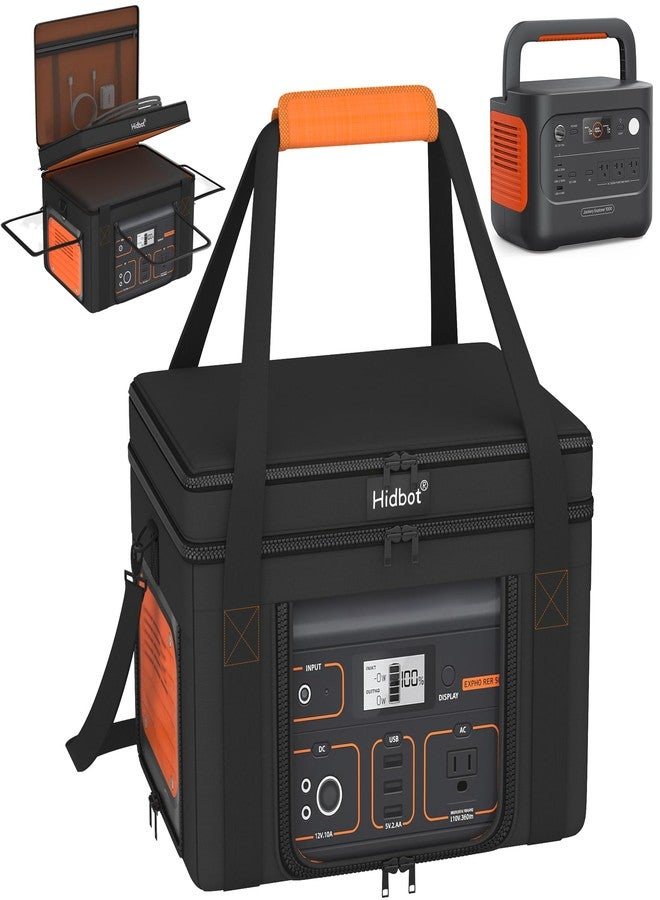 Hidbot Travel Carry Case for Jackery Explorer 1000,Portable Power Station Storage Bag Fits Jackery Explorer 1000 with Waterproof Bottom, Side Ventilation Double Layer for Jackery Accessories,Bag Only - Image 1
