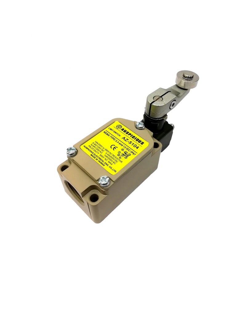 Auspicious Limit Switch Roller Lever 10A Snap Action 1NO + 1 NC AZ-5104 - Image 1