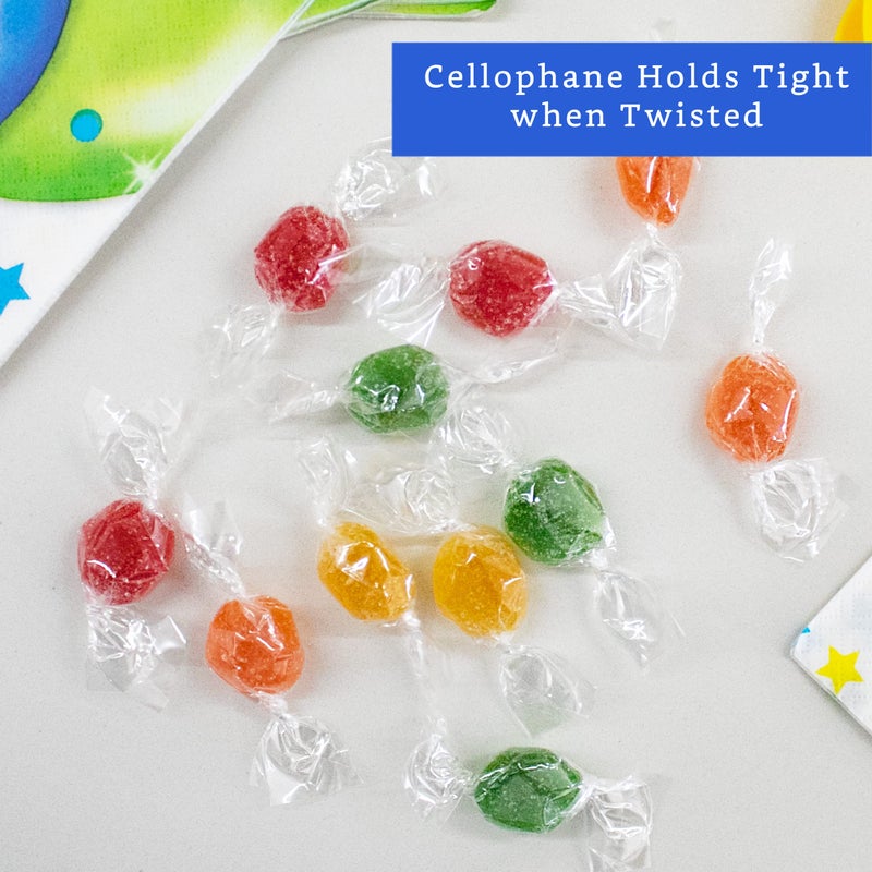 FIESTA WRAPS Clear Candy Wrappers for Caramels (600 Pcs, 2.5 x 3.5 inches) - Natural Clear Cellophane Candy Wrapper - Caramel Wrappers - Candy Wrapping Paper for Caramels, Chocolate, Nougat and Lollipops - Image 4