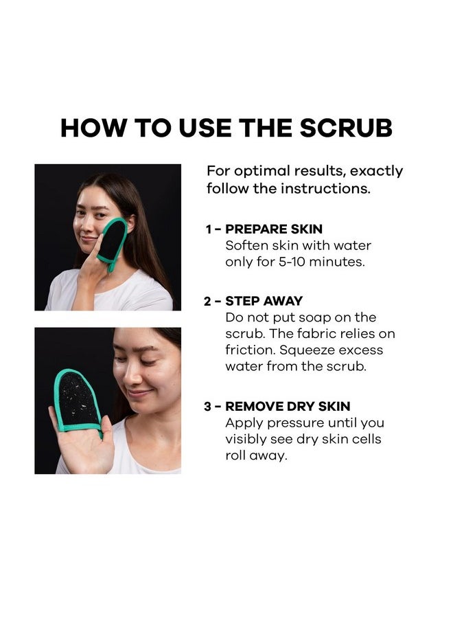 dermasuri - Deep Exfoliating Face Scrub And Body Scrub Mitt Facial Exfoliator & Skin Cleanser Part Of The Best Skincare Kit For Women & Men Cleanse Dead Or Dry Skin Face Exfoliation Tool - Image 1