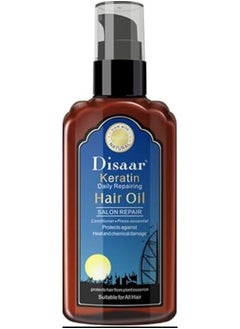 Disaar Keratin Argan Hair Oil Ultra Moist Daily Repairing Rich Proteins and Vitamins Protect Hair from Plant Essence 120ml  - Image 3