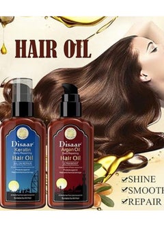 Disaar Keratin Argan Hair Oil Ultra Moist Daily Repairing Rich Proteins and Vitamins Protect Hair from Plant Essence 120ml  - Image 5