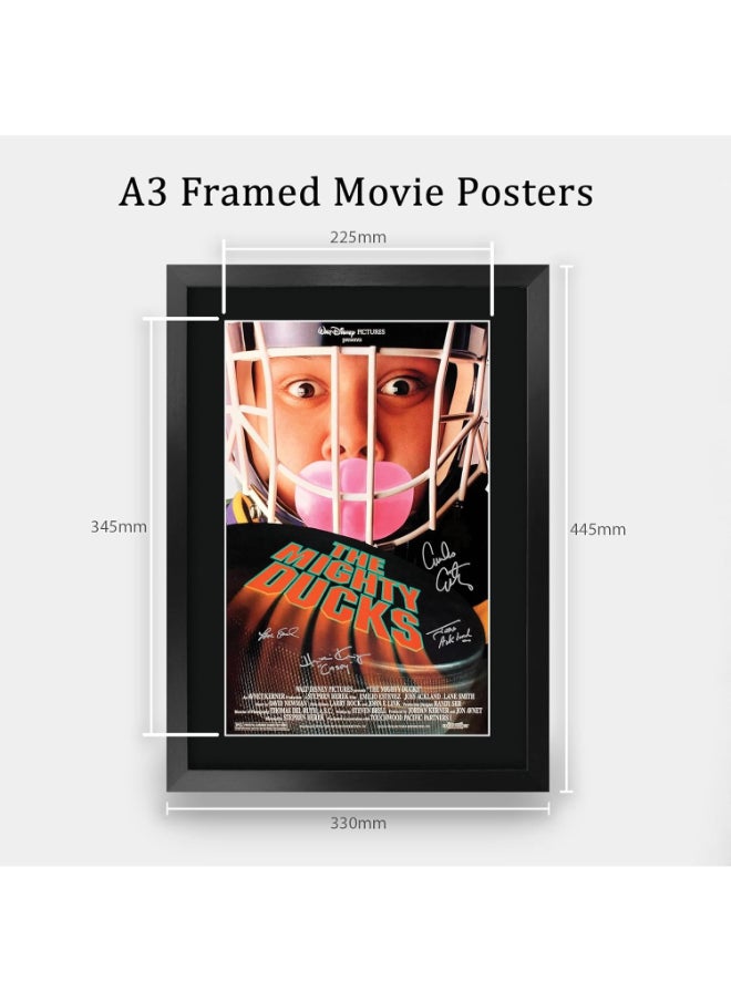 HWC Trading HWC Trading The Mighty Ducks 16 x 12 inch Framed Gifts Printed Poster Signed Autograph Picture for Movie Memorabilia Fans - 16" x 12" Framed  - Image 2