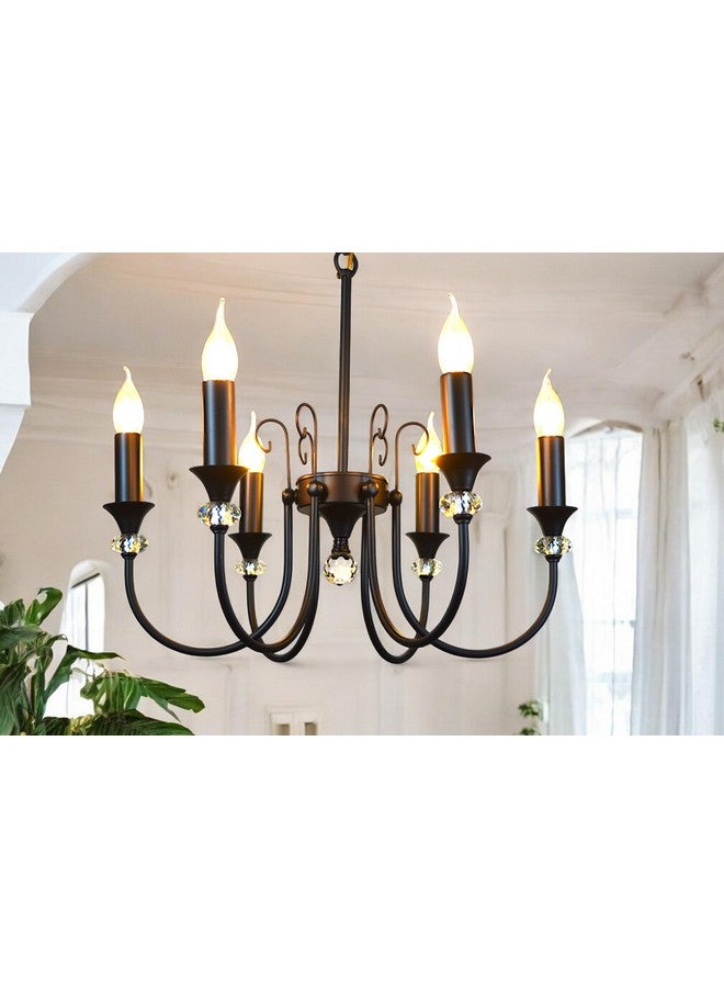 Prop It Up Prop It Up Antique Style Chandelier, Black, 5 Candle Lights, Metal - Image 1