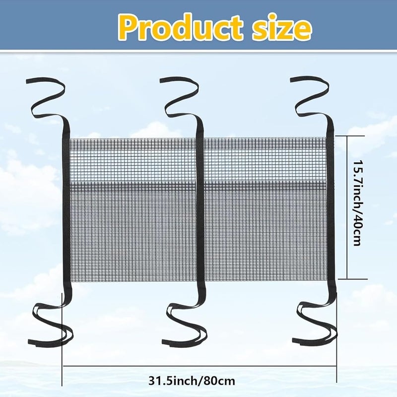 predolo Boat Storage Bag Car Storage Mesh Bag Interior Accessories Hanging Pocket Cargo Net Organizer for Vehicle Truck Travel SUV - Image 2