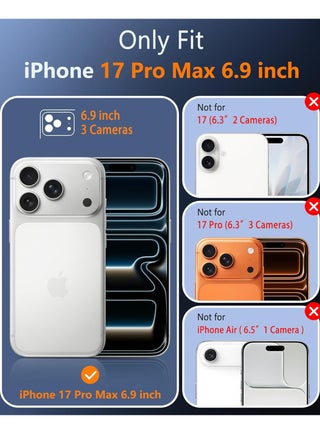 iPhone 17 Pro Max Magsafe Case Ultra Thin Mate Cover for iPhone 17 Pro Max Camera Protection Slim Design Hard Phone Case for iPhone 17 Pro Max 6.9 inch - view 2