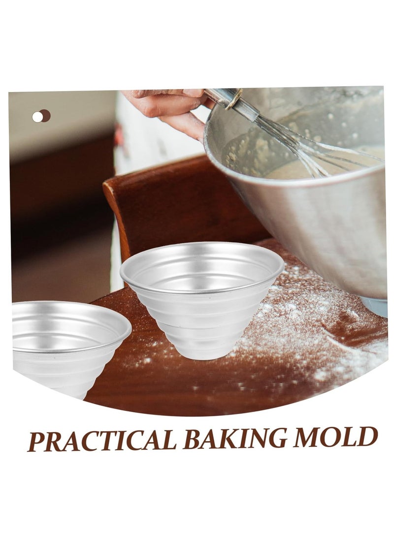 5pcs Cake Mold Set - Dariole Moulds, Muffin and Cupcake Baking Molds, Mini Chiffon Cake Pans, Aluminum Alloy Bakeware for Bread, Unique Bakeware Design - Image 5