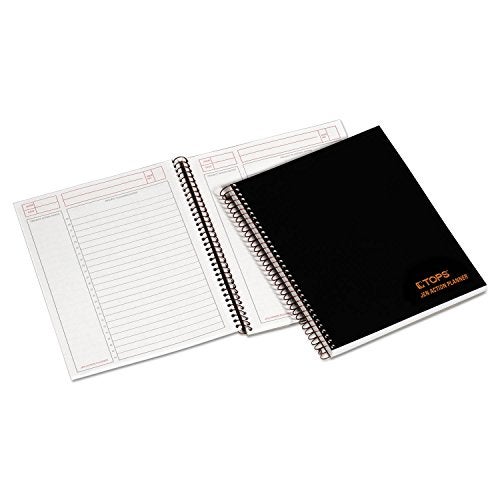 TOPS Products Journal Notetaking Planner, Wirebound, Ruled, 8-1/2"x6-3/4", Black (TOP63827) , White - Image 3