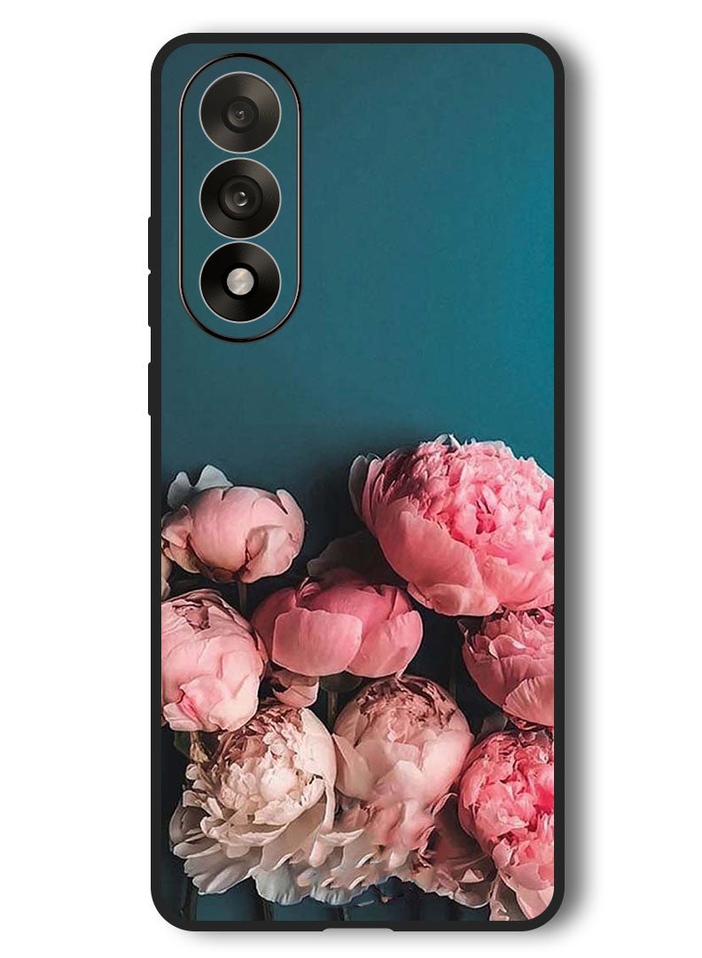 Theodor Case Compatible with OnePlus Nord 5 6.83 Inch Protection Shockproof Bumper Cover Flowers - Image 1