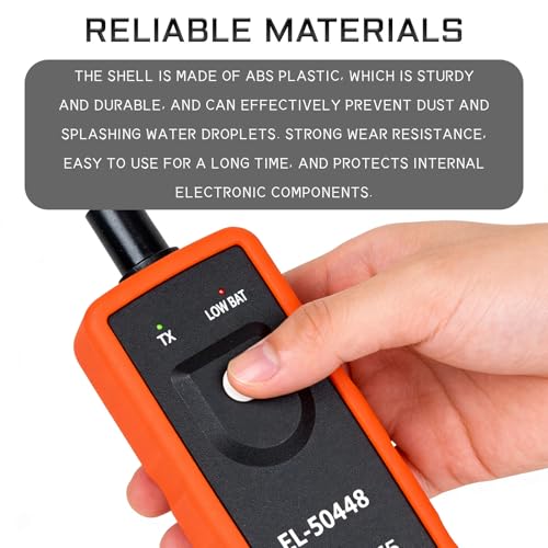 SWQS EL-50448 TPMS Relearn Tool, Tire Pressure Monitor Sensor Activation Reset Tool OEC-T5 for Most Series Vehicles OEC-T5 TPMS System Programming Training Activation Tools (Orange) - Image 4