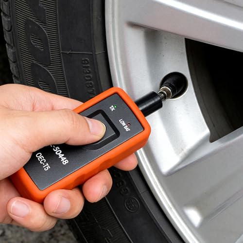 SWQS EL-50448 TPMS Relearn Tool, Tire Pressure Monitor Sensor Activation Reset Tool OEC-T5 for Most Series Vehicles OEC-T5 TPMS System Programming Training Activation Tools (Orange) - Image 5