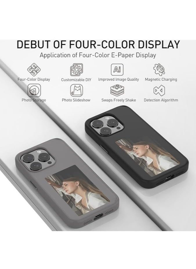 General - iPhone 16ProMax/16Pro/16Plus/16 original e-ink cartridge, Snapframe E-Ink phone case, NFC smart transfer photos, customize your phone at any time - Image 1